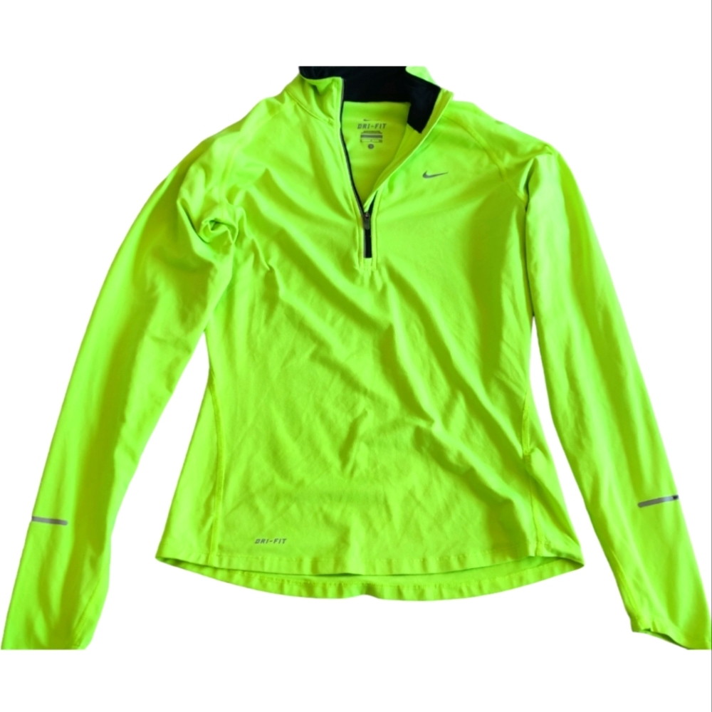 Womens Nike DryFit Hi-Vis 1/4 Zip size Small